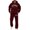 Wine&1080, variant on CONFREE Mens Sweatsuit 2 Peice Sets Lined Sweat Suit for Men Letter Graphic Y2K Hoodies Sweatpants Outfits Warm Fall Winter Track Suits Set