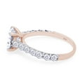 thumbnail image 4 of 2 1/3 Carat Round Cut Lab Created Moissanite Diamond Solitaire Engagement Wedding Ring In 14K Rose Gold Over Sterling Silver(G-H Color,2.30 Cttw)-6.5, 4 of 8
