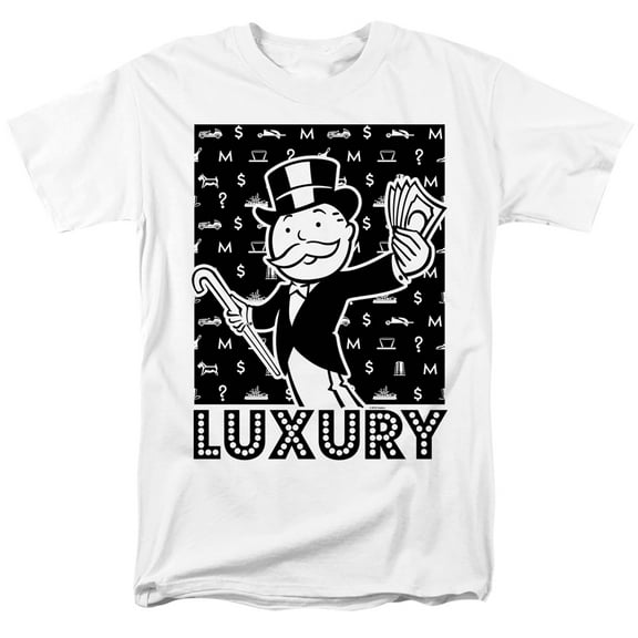 Monopoly Luxury S/S Adult 18/1 T-Shirt White