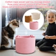 thumbnail image 4 of Woven Storage Basket Toys Storage Basket Cotton Rope Basket Woven Basket with Handles Storage Bin Organizer for Pet Toys Snacks Accessories Home Organization, 4 of 6