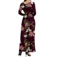 thumbnail image 5 of Aiyino Women's Sleeveless/Long Sleeve Plain Maxi Dresses Casual Long Dresses with Pockets, 5 of 6