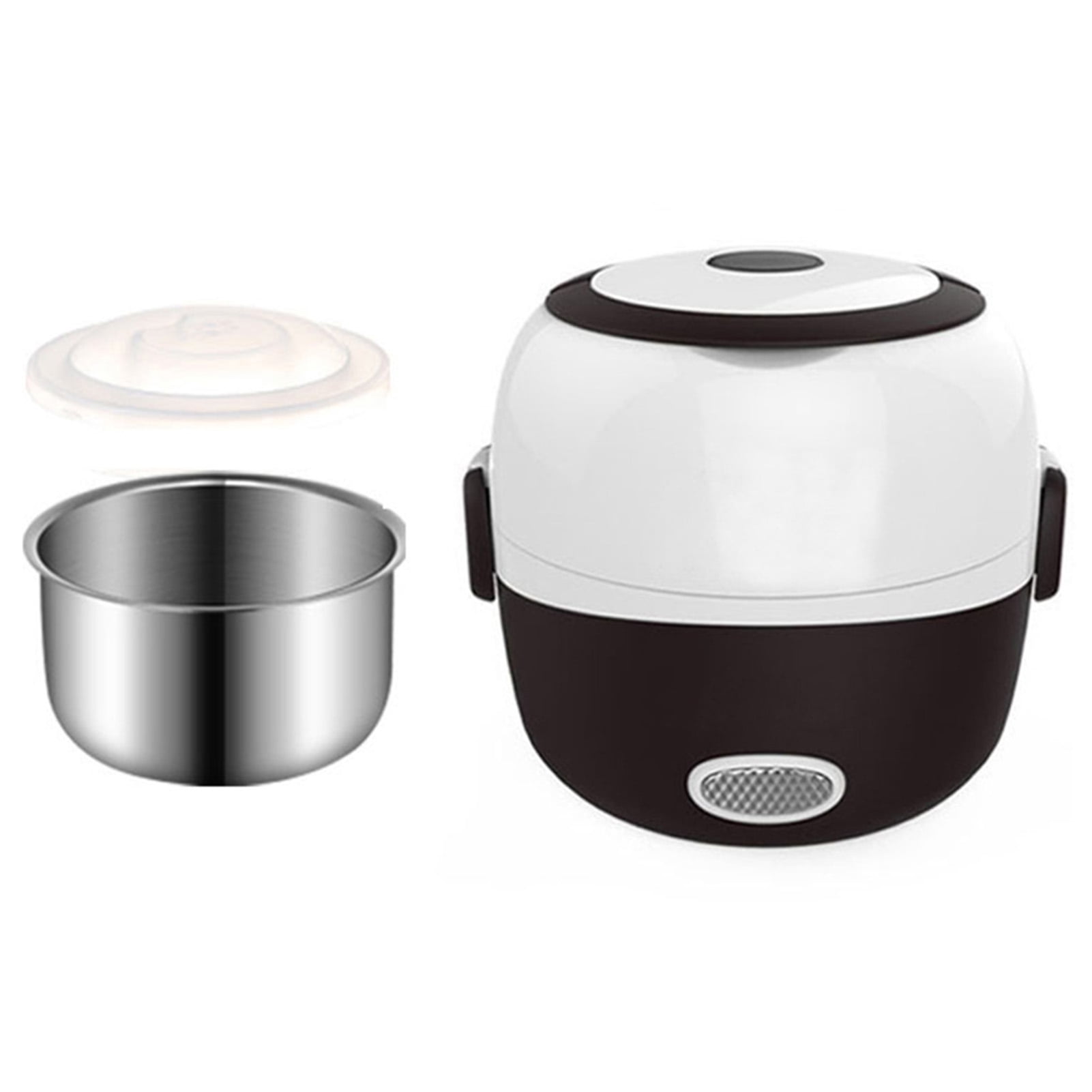 2 Layer Electric Portable Steamer Rice Cooker Food Heater Lunch Box