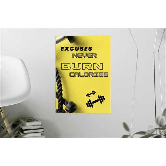 Pack of 4 Gym posters - Gym Posters Motivational - Gym Quotes Poster - Gym posters for wall – Bodybuilder, workout & Exercise poster for gyms - (18 inches X 12 Inches) by NKUSA