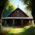 thumbnail image 2 of Country Charm - Farm House Canvas Art, 2 of 2