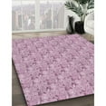 thumbnail image 3 of Ahgly Company Machine Washable Indoor Square Transitional Bashful Pink Area Rugs, 3' Square, 3 of 7