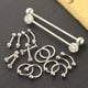 thumbnail image 1 of Pendientes de Acero Inoxidable Yinane Espárragos para Mujeres Hombres 18Pcs, 1 of 6