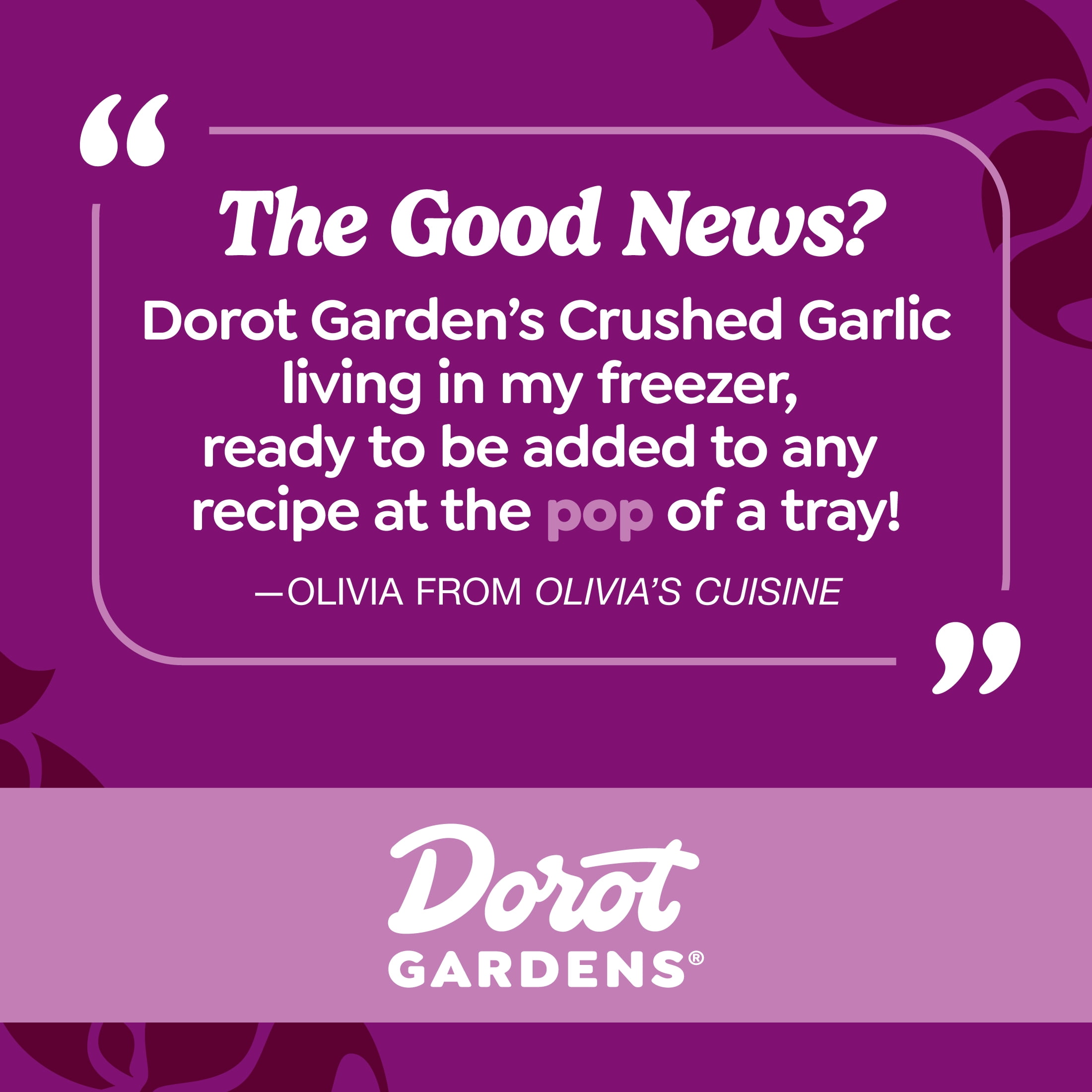 Dorot Crushed Garlic Frozen, 16 Count