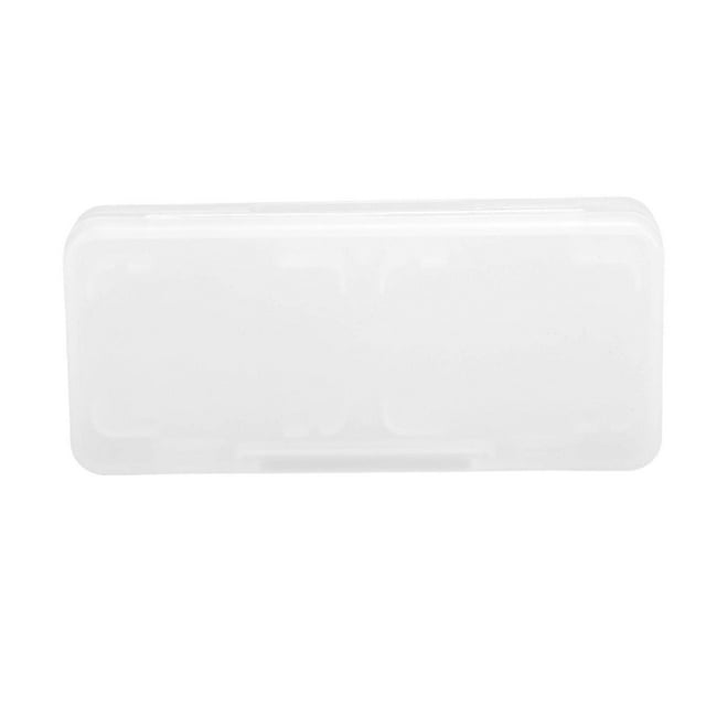 4 in 1 Game Card Storage Case, Portable Dustproof PP Storage Box for Switch Game Cartridges, Transparent White