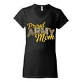 thumbnail image 2 of Wild Bobby U.S. Army Proud Mom Women Standard V-Neck Tee, 2 of 6
