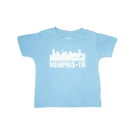 

Inktastic Memphis city Skyline with Grunge Gift Baby Boy or Baby Girl T-Shirt