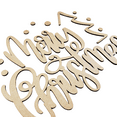 thumbnail image 2 of Krafty Supply 1/8" MDF Merry Christmas with Tree and Snow Wood Words Cutout | Merry Christmas wood | Christmas wreath | Christmas Door hanger | Wood Shapes | 14", 2 of 4