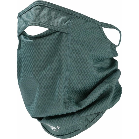PTSPLLMY Sun Protection Face Mask with Neck Cover, Cooling Breathable Ear Loop Neck Gaiter for Fishing Cycling Running