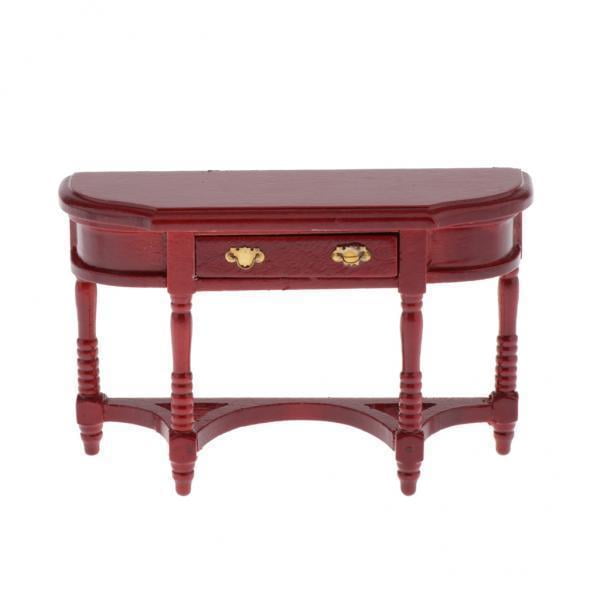 Mesa en miniatura de ,Escritorio de muebles de ,Escritorio de escala 1 12,Mesa de madera en miniatura,Los fingen jugar juguetes,1/12 CUTICAT Mesa en miniatura de casa de muñecas