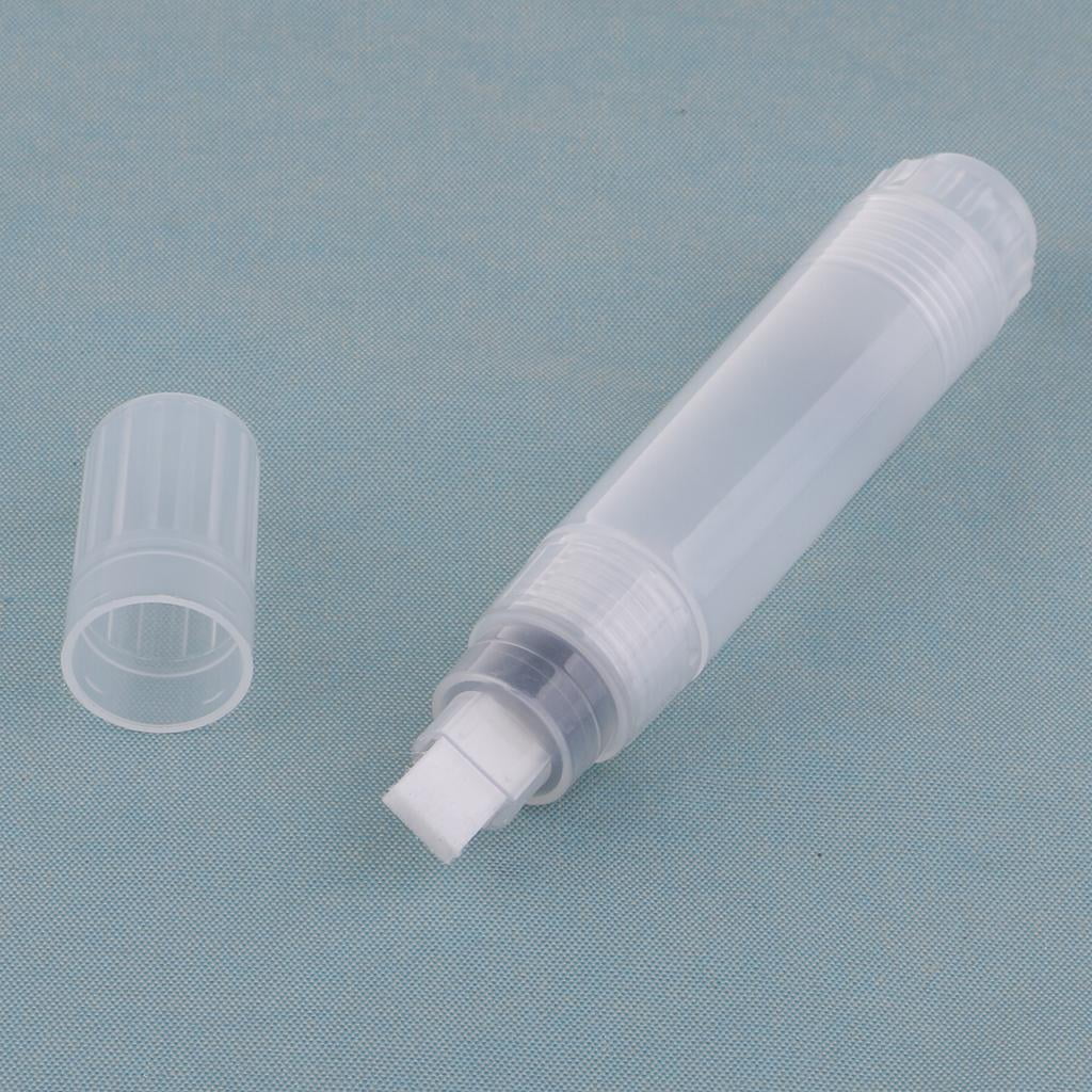 FVDPWYE 2x Plastic Colored Marker Pen, Empty Screw Connections, Ink Refill Pens