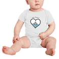 thumbnail image 2 of San Marino Flag Heart Love Funny Baby Bodysuit Boy Girl Clothes, 2 of 5