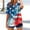 Blue, variant on Cavosen American Flag Tops for Women Petite 4th of July Short Sleeve V-Neck Shirts USA Star Striped Print Shirts Lady XL Red White and Blue Casual Tops Patriotic Tunic Tees 2025 Patriotic Blouses