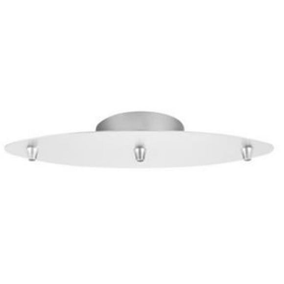 Cal Lighting CP3L-PN-WH Line Voltage 3 Light Canopy - White