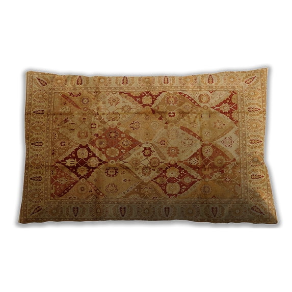 Ahgly Company Outdoor Rectangular Mid-Century Modern Lumbar Throw Pillow, 13 inch by 19 inch