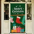 thumbnail image 6 of Miommo Merry Christmas Door Cover, 71x35 Inch Funny Santa Reindeer Christmas Door Banner, Weather Resistant Outdoor Xmas Holiday Decor for Front Door, 6 of 7