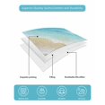 thumbnail image 4 of Twin Quilt Bedding Set, Blue Gradient Beach Reversible Summer Quilt 3 Pieces, Watercolor Coastal Seaside Waves Ombre Lightweight Bedspreads Coverlets with 2 Pillow Shams for All Seasons, 4 of 5
