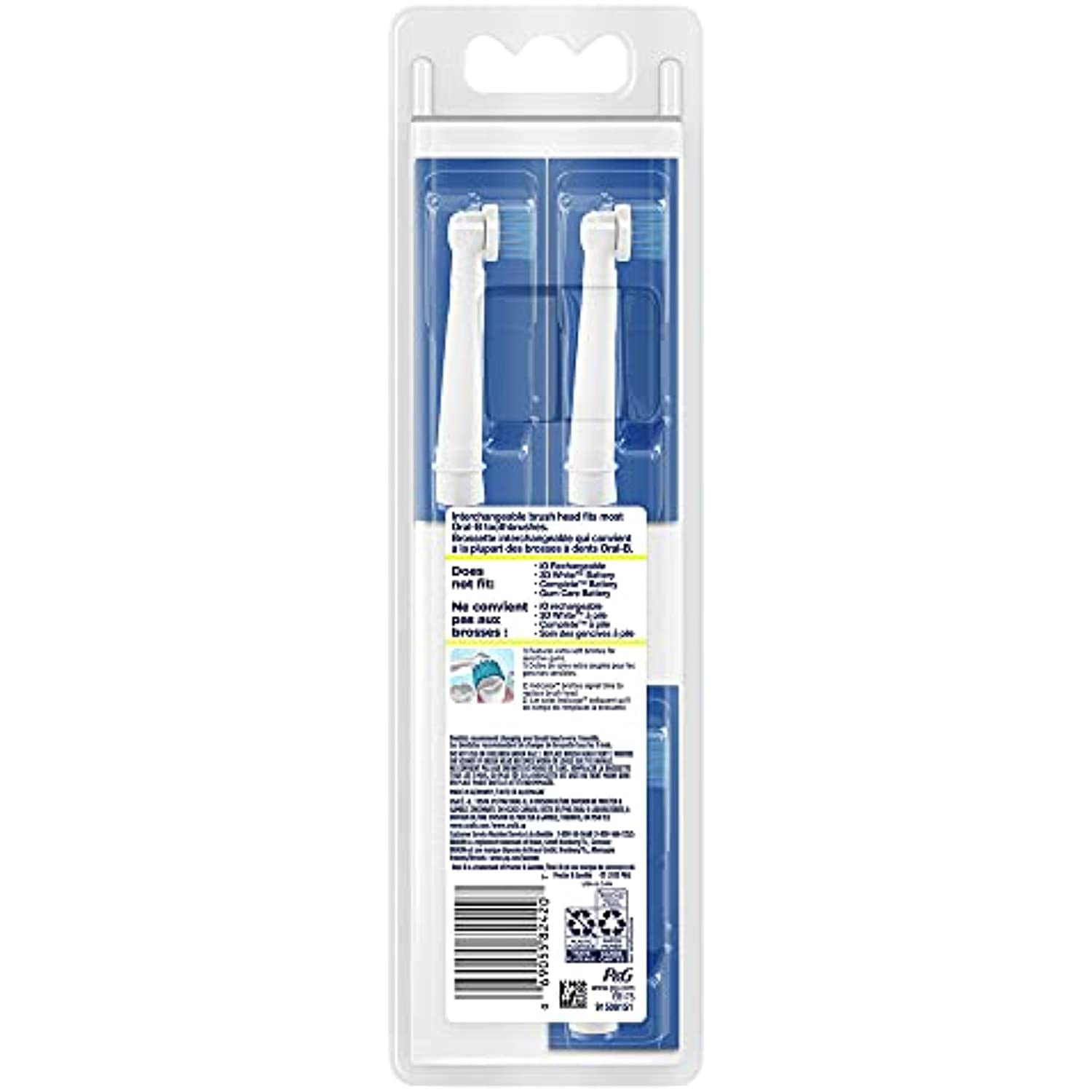 Oral−B D5015132XBK Oral-B Sensitive Gum Care Replacement Brush Heads, Extra