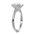 thumbnail image 2 of Dash Jewel Wedding Rings - Silver 14K White Gold Over Rings - Radiant Cut Excellent 2.1 Ct Diamond Rings For Women's - Simple Diamond Rings for Women's - Solo Stone Diamond Rings for Women's, 2 of 7