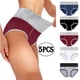 thumbnail image 1 of Karight 5 PC Underwear High Waisted for Women Briefs Full Coverage Comfy Panties Breathable Color Block Underpants, 1 of 9