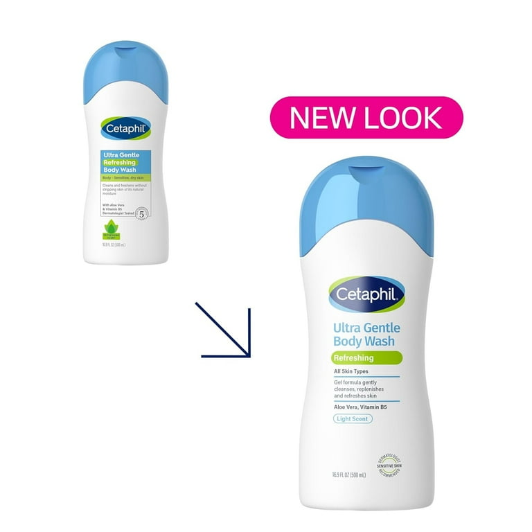 Cetaphil Ultra Gentle Body Wash 2本セット 1L Cetaphil Ultra Gentle Body Wash, 16.9 oz - Pack of 2 - Walmart.com