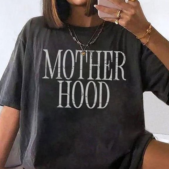 Mother Hood Comfort Colors, Trendy Mama Tee Shirt, Mom Life Shirts, Graphic Mom T-Shirt, Motherhood Shirt, Cool Mom Club
