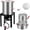 Black c, variant on EastVita 30 QT Turkey Fryer Set 50000 BTU Aluminum Deep Fryer