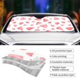 thumbnail image 5 of Disketp Windshield Sun Shade, Car Sun Shade For Front Window Pink Hearts Sunshades Sun Visor Protector Blocks Uv Rays Foldable, 5 of 9
