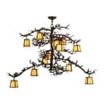 thumbnail image 3 of Meyda Tiffany 147539 Pine Branch Valley View 12 Light 42" Wide Chandelier - Cafe-Noir, 3 of 5