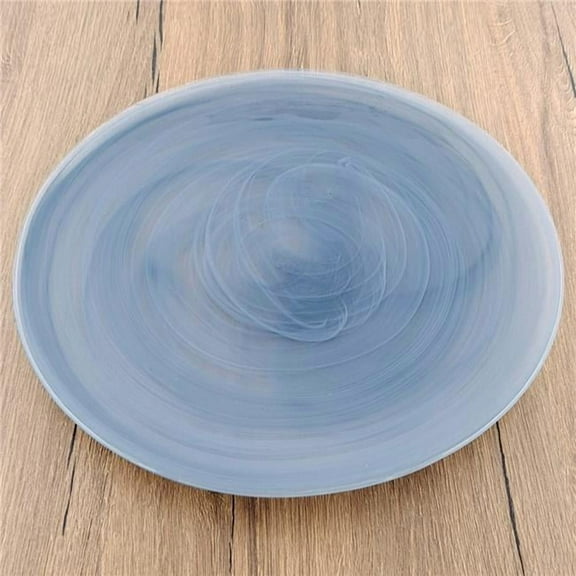 Red Pomegranate Collection 4812-7 11 in. Nuage Dinner Plates, Graphite - Set of 4