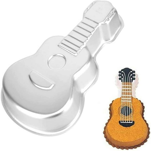 Kitchen Utensil Set Guitar Cake Decoration Aluminum Cake Baking Tray Baking, Gray