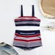 thumbnail image 5 of Mujeres Bikini Trajes de Baño Vintage Impreso Conservador Falda de Playa, Traje de Baño de Dos Piezas para las Vacaciones, 5 of 9