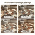 thumbnail image 7 of ODIKA 8'x10' Washable Area Rug Non-Slip Chair-Friendly Mat Mosaic Tonal Patchwork Blocks Brindle Bold Cow Print Spotted Playful Expressive for Dining Room, Large Office, Lounge, 7 of 7
