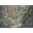 thumbnail image 2 of John Warwick Smith 14x11 Gold Ornate Wood Frame and Double Matted Museum Art Print Titled - Alpine Bridge and Woodland Scenery Near Pistil Y Maw, 2 of 4
