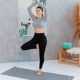 thumbnail image 3 of Leggings Leafigure paquete de 2 de tiro alto con bolsillos L/XL, 3 of 7