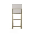 thumbnail image 4 of Amisco Derry 26 In. Counter Stool - Light Grey Polyester / Golden Metal, 4 of 9