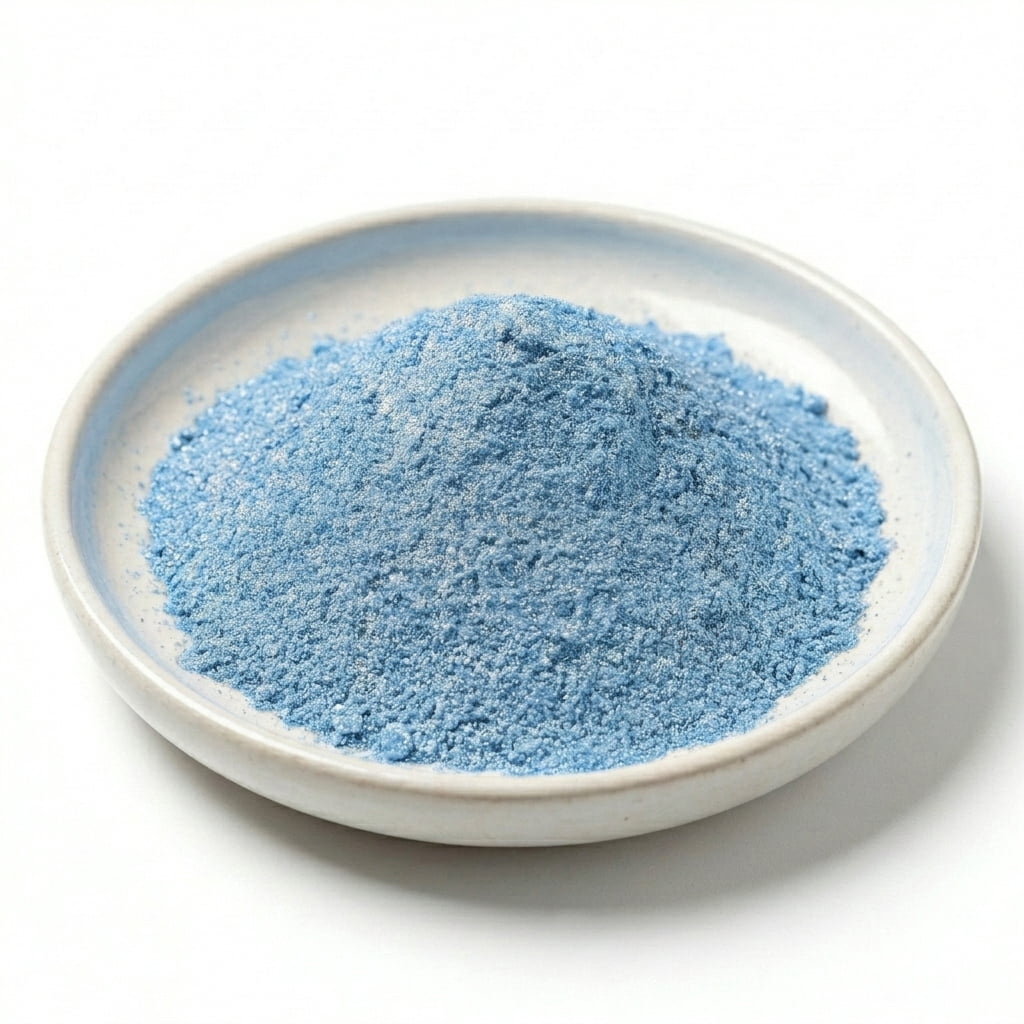 BLUE ICE LIGHT SKY BLUE LUXURY MICA COLORANT PIGMENT POWDER COSMETIC GRADE 4 OZ