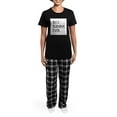 thumbnail image 4 of CafePress - Best Nanny Ever Pajamas - Women's Short Sleeve Print T-Shirt and Pants Dark Cotton Pajama Set, 4 of 7