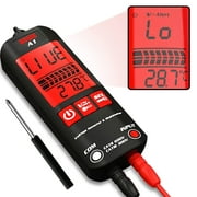 A1 Fully Automatic Anti-Burn Intelligent Digital Multimeter, Auto Senses The Zero and Fire Wires Fast Accurately Measures Voltage, Current, Conductor On/Off, Color Ring Resistance