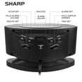 thumbnail image 3 of Reloj despertador Sharp Home con base giratoria digital LED, color negro, 3 of 6