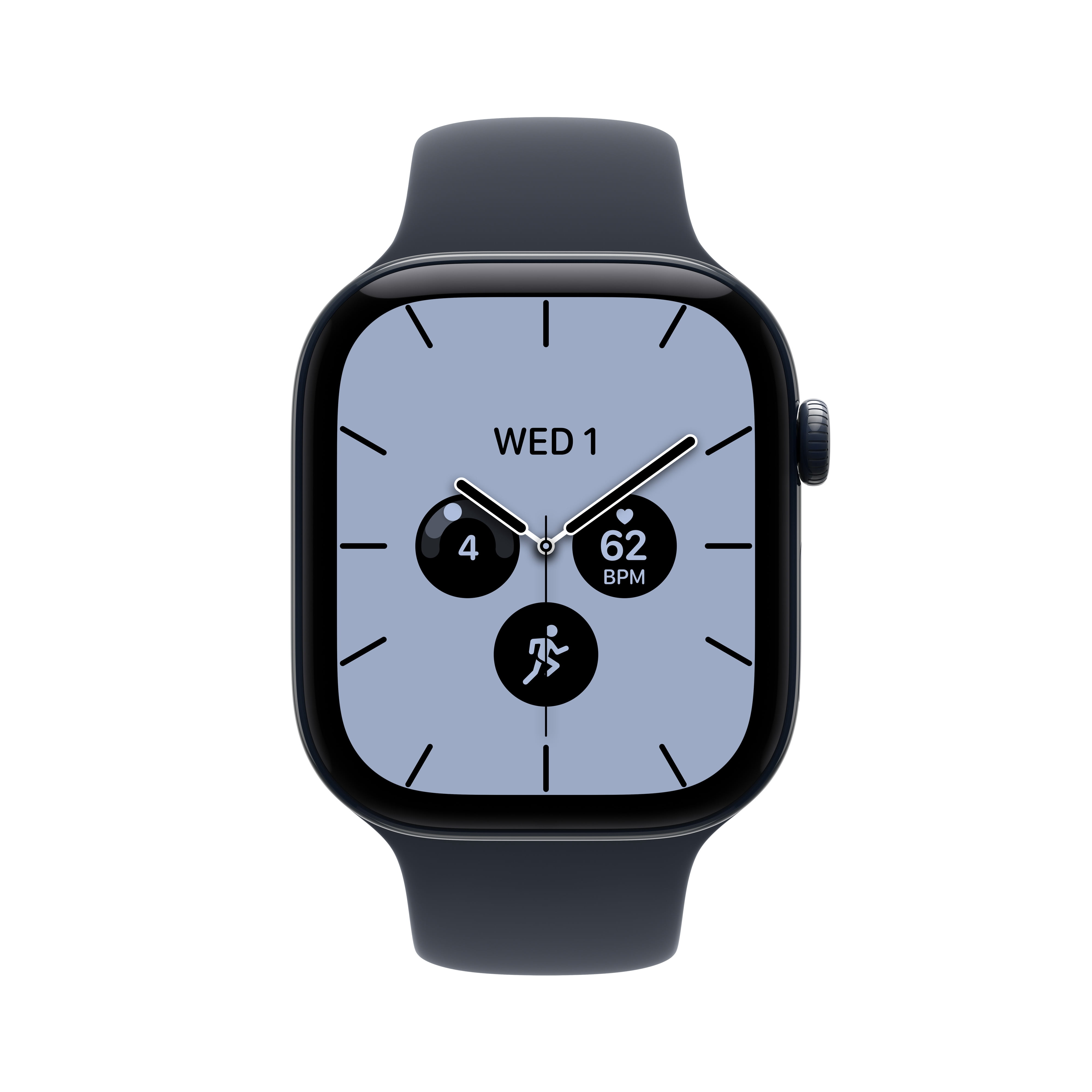 Apple Watch Series 12 GPS + Cellular 46mm Night Blue Ceramic Case with Navy Blue Sport Band - S/M