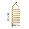 thumbnail image 4 of Wooden Cat Wall Ladder, Hanging Cat Climbing Bridge Shelf With Sisal Rope Steps, Wall Mounted Cat Climber Stairway For Indoor Cat Activity Play, Suspended Design, 4 of 4