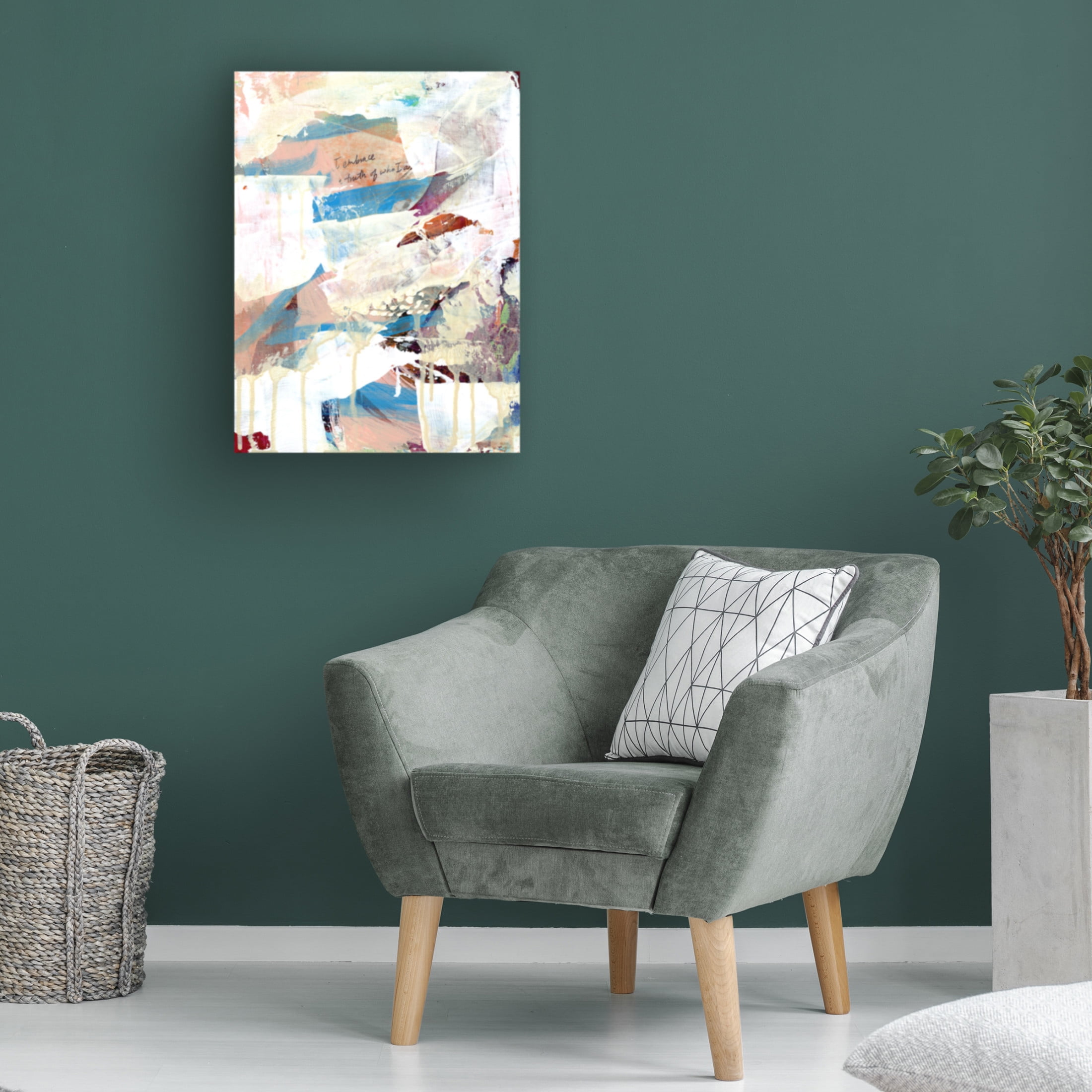 Canvas Wall Art - Jessalin Beutler 'Self Truth' Wall Art for Living Room, Bedroom, or Office Décor by Trademark Fine Art - 14 x 19 Inches