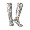 thumbnail image 4 of Balery Colorful Numbers Printed Novelty Socks Men's Women's Crew Socks Sports Socks Knee High Socks Cotton Socks Quirky and Cool Socks, 4 of 9