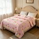 thumbnail image 5 of Edredón ligero de verano para noches calurosas: edredón transpirable con aire acondicionado, manta suave de poliéster lavable con estampado floral para la decoración del dormitorio., 5 of 6