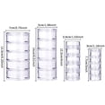thumbnail image 2 of Mixed Size Stackable Round Plastic Containers 4 Column(5 Layer/Column) Bead Storage Jars for Beads Buttons Crafts and Small Jewelry Findings, 2 of 7