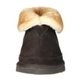 thumbnail image 3 of Pamir Men's Sheepskin Boot Slippers Indoor Outdoor Ankle Booties with Memory Foam Dark Brown Size 10, 3 of 9